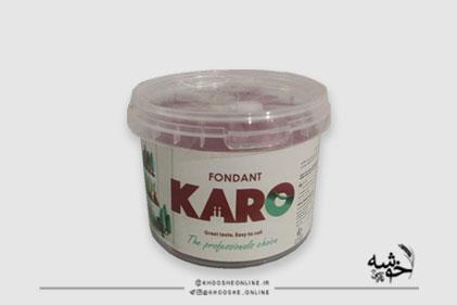 خمیرفوندانت قرمز کارو 500 گرم